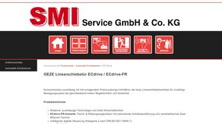 
                            6. SMI Service GmbH&Co.KG - Tuerautomatik - EC-Drive - Techn ...