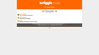 
                            1. smiggle.mobi - mobile chat, hookup, singles, fun!