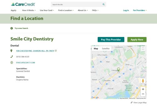 
                            9. Smile City Dentistry | General Dentistry in SHARON HILL | CareCredit™