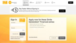 
                            12. Smile Generation Financial Credit Card - Manage your account