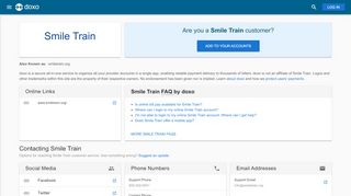 
                            8. Smile Train: Login, Bill Pay, Customer Service and Care Sign-In - Doxo