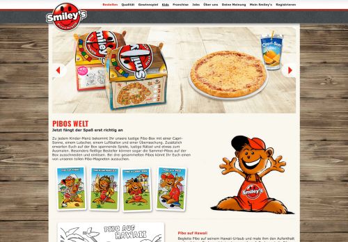 
                            8. Smileys - Die Pizza Profis - Pizza bestellen für die Kleinen ...