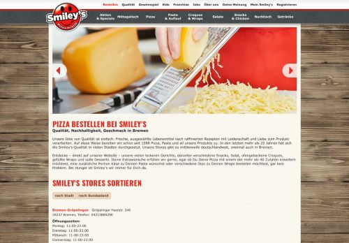 
                            5. Smileys - Die Pizza Profis - Pizza &Pasta in Bremen online bestellen ...