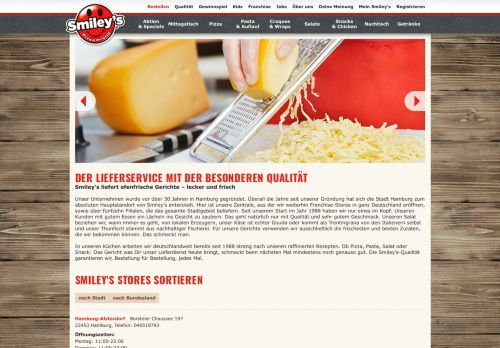 
                            4. Smileys - Die Pizza Profis - Pizzaservice Smiley's: Pizza bestellen in ...