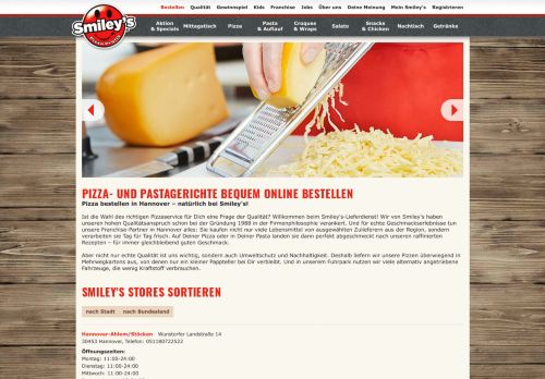 
                            9. Smileys - Die Pizza Profis - Smiley's: Pizza online bestellen in ...