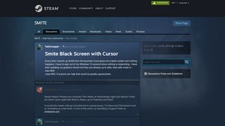 
                            2. Smite Black Screen with Cursor :: SMITE Help from Community
