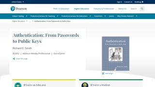 
                            5. Smith, Authentication: From Passwords to Public Keys | Pearson