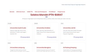 
                            1. SMM PTN-BARAT 2018 | Seleksi Mandiri Masuk Perguruan Tinggi ...