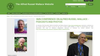 
                            10. smn conference on alfred russel wallace - podcasts and photos