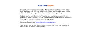 
                            11. SMO is now McKesson Connect