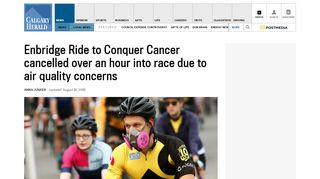 
                            8. Smoke brings quick end to Enbridge Ride to Conquer Cancer ...