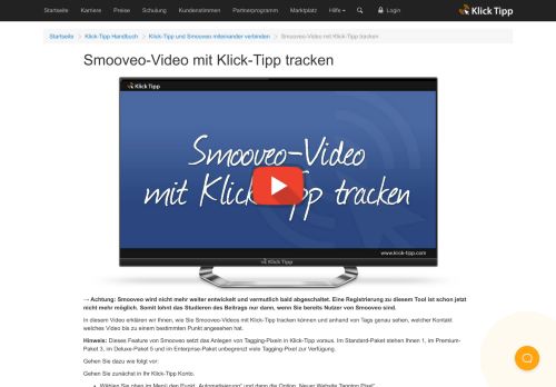 
                            4. Smooveo-Video mit Klick-Tipp tracken - Klick-Tipp | E-Mail-Marketing ...