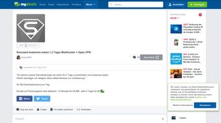 
                            7. Smoozed kostenlos testen ( 2 Tage) Multihoster + Open VPN - MyDealz