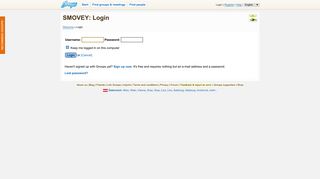 
                            8. SMOVEY: Login bei Groops.at