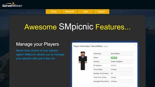 
                            5. SMpicnic Control Panel | ServerMiner