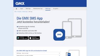 
                            2. SMS App von GMX – Kurznachrichten versenden