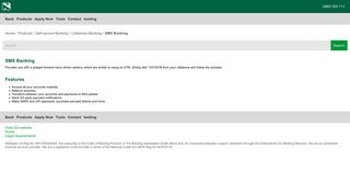 
                            7. SMS Banking Provides you with a straight forward menu ... - Nedbank