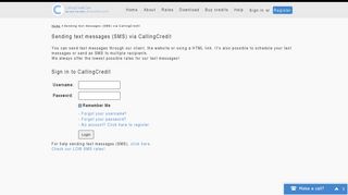 
                            7. SMS - CallingCredit | cheap calls all over the world