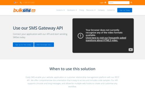 
                            11. SMS Gateway API | BulkSMS.com