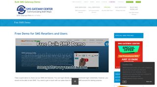 
                            4. SMS Gateway Demo, Free Bulk SMS Demo, Test SMS Services