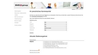 
                            9. SMS group career portal - SMS group Karriereportal