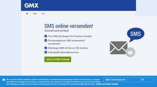 
                            1. SMS online versenden - GMX