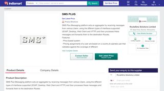 
                            10. SMS PLUS - View Specifications & Details by RouteSms Solutions ...