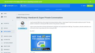 
                            12. SMS Privacy: Handcent & Super Private Conversation - ...