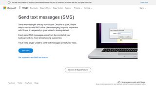 
                            11. SMS | Send text messages online | Skype