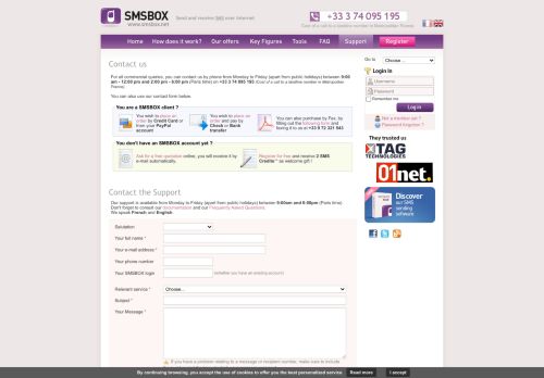 
                            9. SMS Sending, Send SMS all over the world - Contact the SMSBOX ...