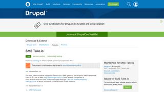 
                            7. SMS Take.io | Drupal.org