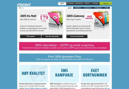 
                            8. SMS Tjenester, SMS Gateway og SMS Verktøy - Fro.no