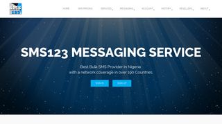 
                            3. SMS123 Messaging Service - Best Bulk SMS Service in Nigeria