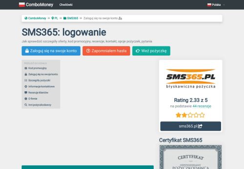 
                            8. SMS365 logowanie do sms365.pl na stronie - Fin32.com