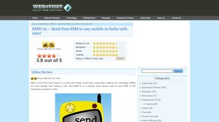 
                            6. SMS7.in – Send Free SMS to any mobile in India with sms7 - Web2Visit