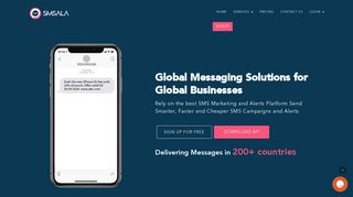
                            8. SMSala.com: Global Bulk SMS Marketing - SMS Gateway
