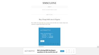 
                            8. smsclone | smsclone.com cheapest bulksms in nigeria