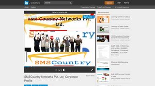 
                            3. SMSCountry Networks Pvt. Ltd_Corporate Profile - SlideShare