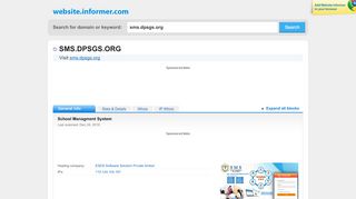 
                            5. sms.dpsgs.org at WI. School Managment System - Website Informer