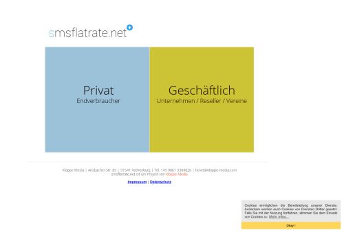 
                            1. smsflatrate.net - Ihr Kommunikationsprofi für SMS, Voice, Fax und ...