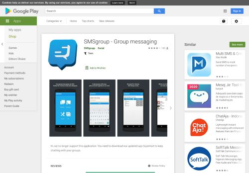 
                            12. SMSgroup -Chat di grup via SMS - Aplikasi di Google Play