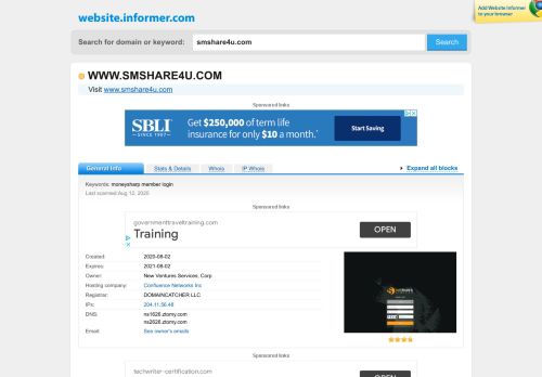 
                            6. smshare4u.com at WI. Smart Trader Limited - Website Informer