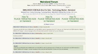 
                            9. SMSLIVE247.COM Bulk Sms For Sale - Technology Market - Nigeria