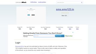 
                            5. Sms.sms123.in website. Login.