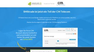 
                            3. SMStrade ist jetzt ein Teil der CM Telecom