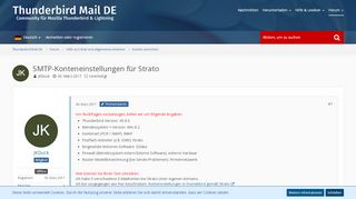 
                            10. SMTP-Konteneinstellungen für Strato - Konten einrichten ...