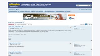 
                            10. smtp mail.swissonline.ch - cablemodem.ch - das Cable Forum für Profis