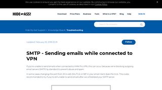 
                            5. SMTP - Sending emails while connected to VPN – Hide My Ass ...