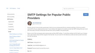 
                            13. SMTP Settings for Popular Public Providers – dESCO Support