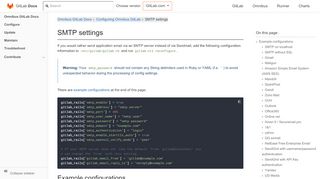 
                            8. SMTP settings | GitLab